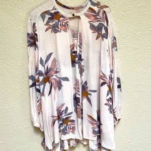 Free People Floral Top